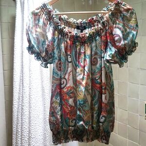 Lafayette 148 silk blouse